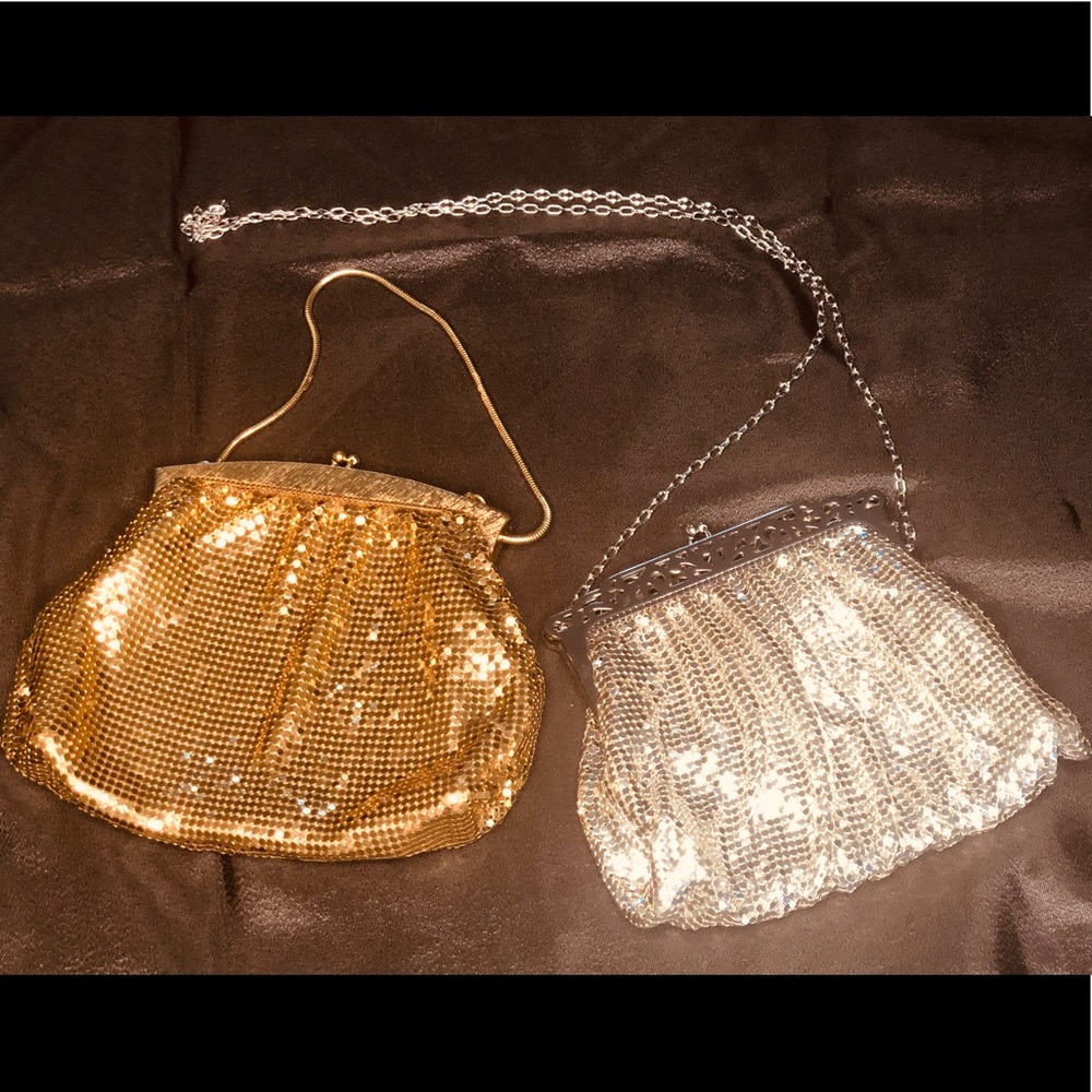 SOLD! Whiting&Davis vintage evening bags